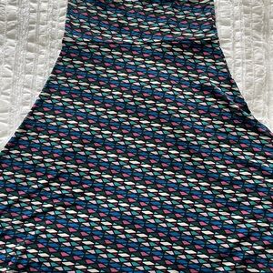 LuLaRoe Colorful Geometric Skirt
